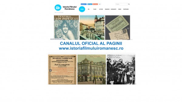 Canalul Youtube Ofical al site-ului www.istoriafilmuluiromanesc.ro